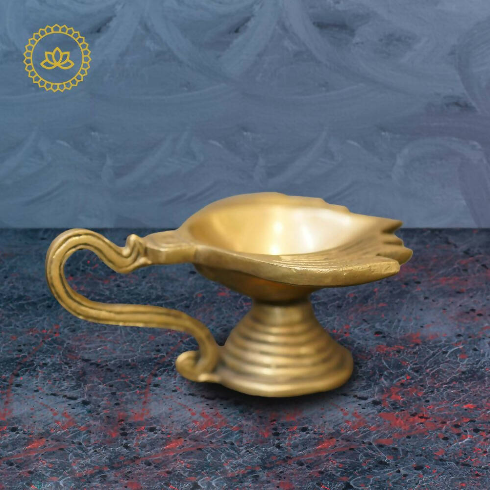 Brass Lotus Arathi Diya | Grocsy