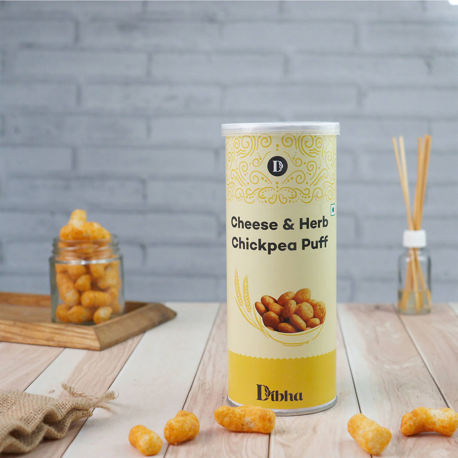 Dibha - Honest Snacking Cheese & Herb Chickpea Puff | Grocsy
