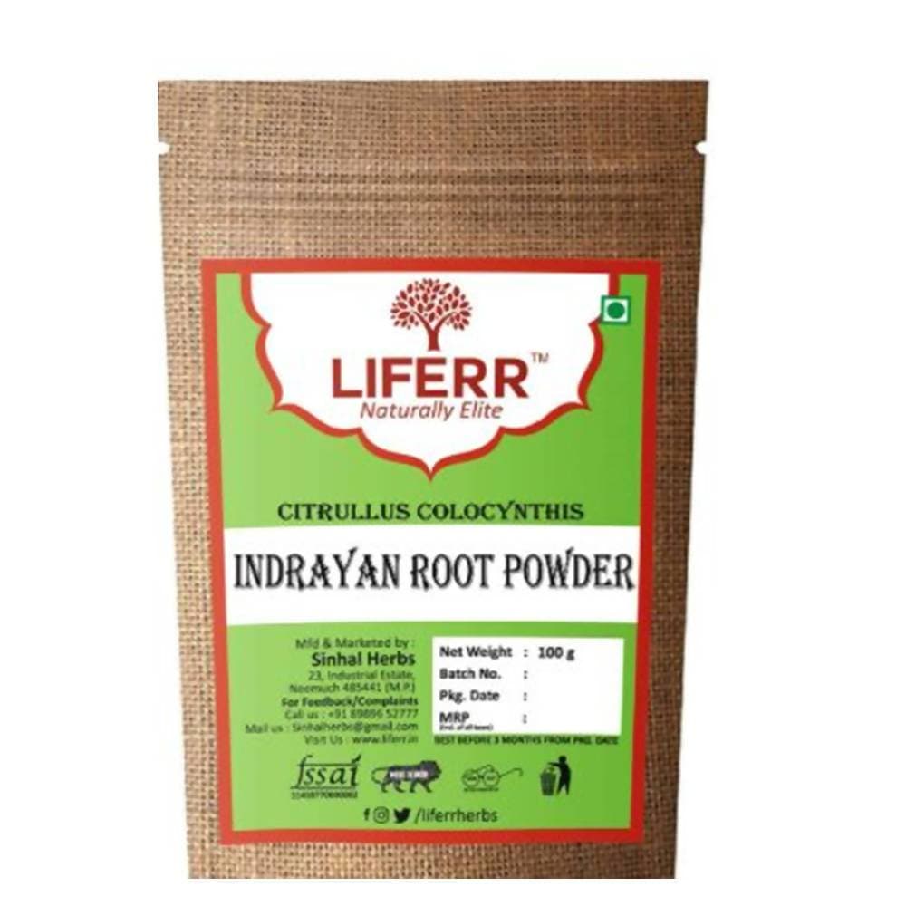 LIFERR Indrayan Roots Powder/ Citrullus Colocynthis Roots Powder | Grocsy
