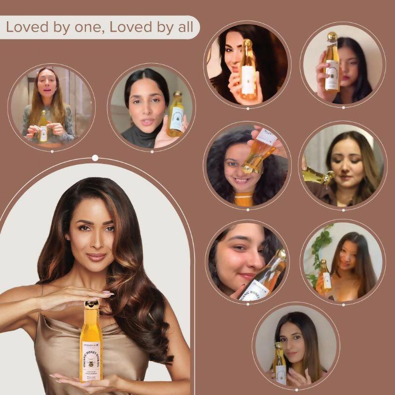 Dromen & Co Organic Honey Hair Oil For Volume & Shine | Grocsy