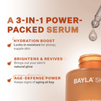Bayla Skin Peach & 2% Alpha Arbutin Triple-Action Face Serum | Grocsy