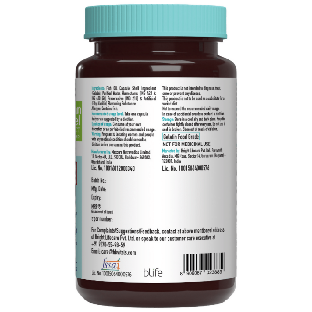 HK Vitals Fish Oil Capsules | Grocsy