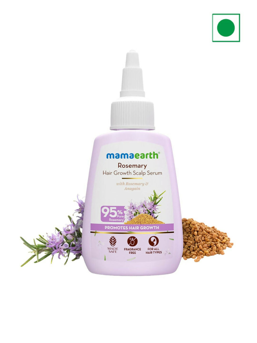 Mamaearth Rosemary Hair Growth Oil & Hair Growth Scalp Serum Combo | Grocsy