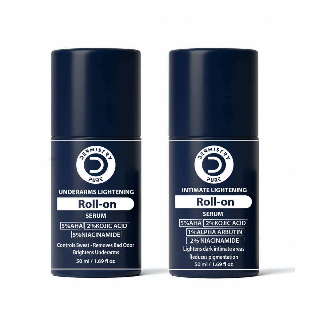 Dermistry Intimate Lightening Brightening & Underarm Deodorant Roll On Serum For Dark Spots Pigmentation | Grocsy