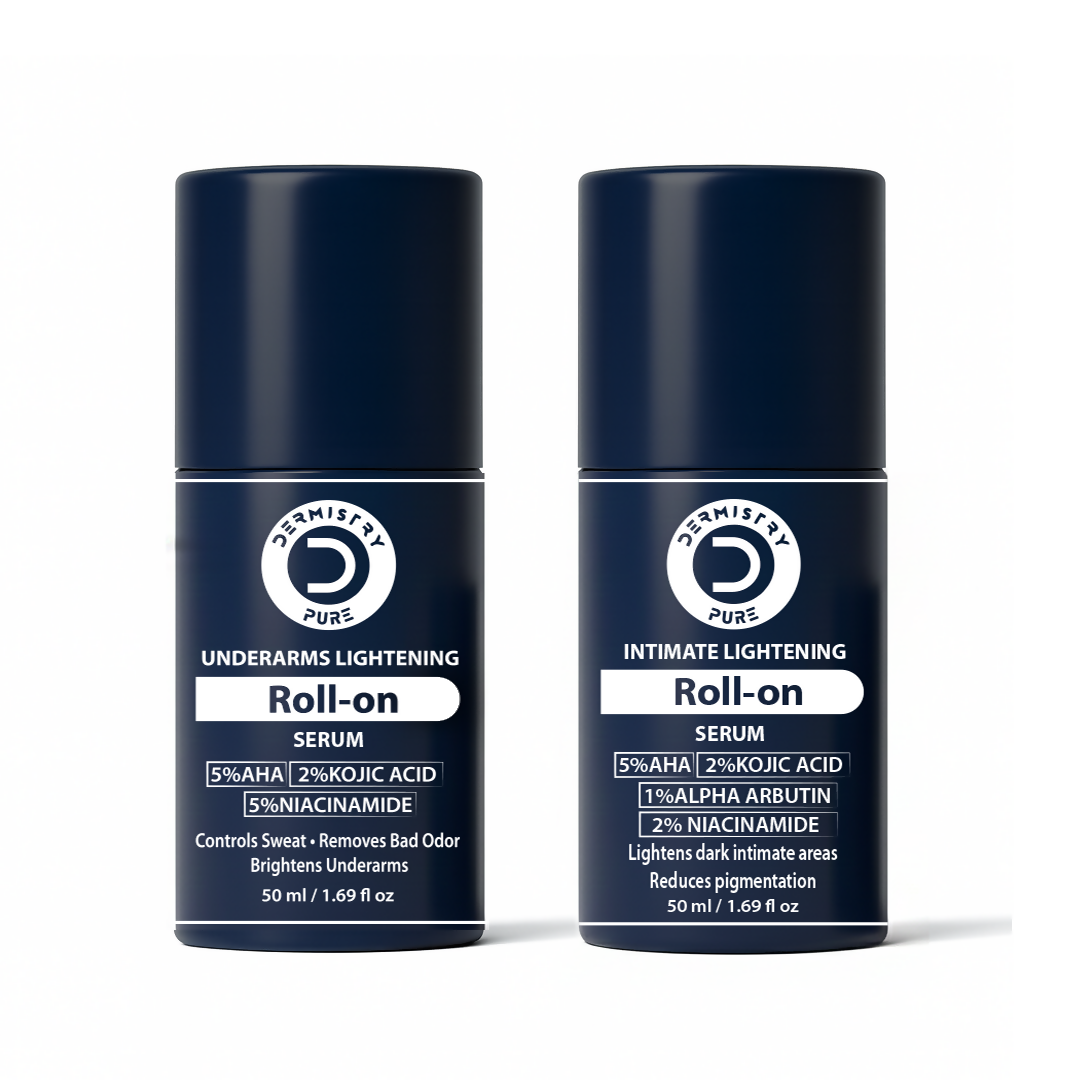 Dermistry Intimate Lightening Brightening & Underarm Deodorant Roll On Serum For Dark Spots Pigmentation | Grocsy