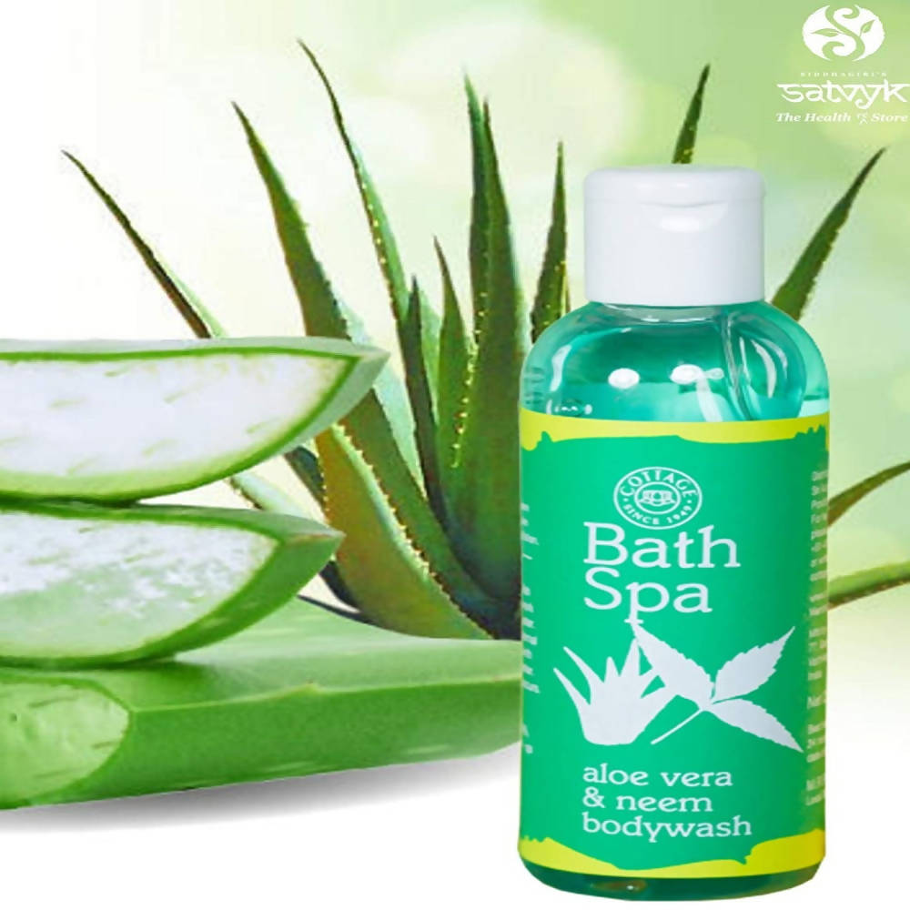 Siddhagiri's Satvyk Bath Spa Aloe Vera & Neem Bodywash | Grocsy