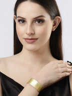 NVR Women Gold-Polished Western Cuff Bracelet | Grocsy
