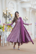 Aayaa Designer Printed Cotton Silk Suit - Multi Color | Grocsy
