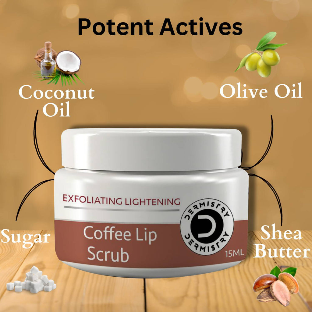 Dermistry Nourishing Cocoa Butter Lip Balm & Coffee Lip Scrub | Grocsy