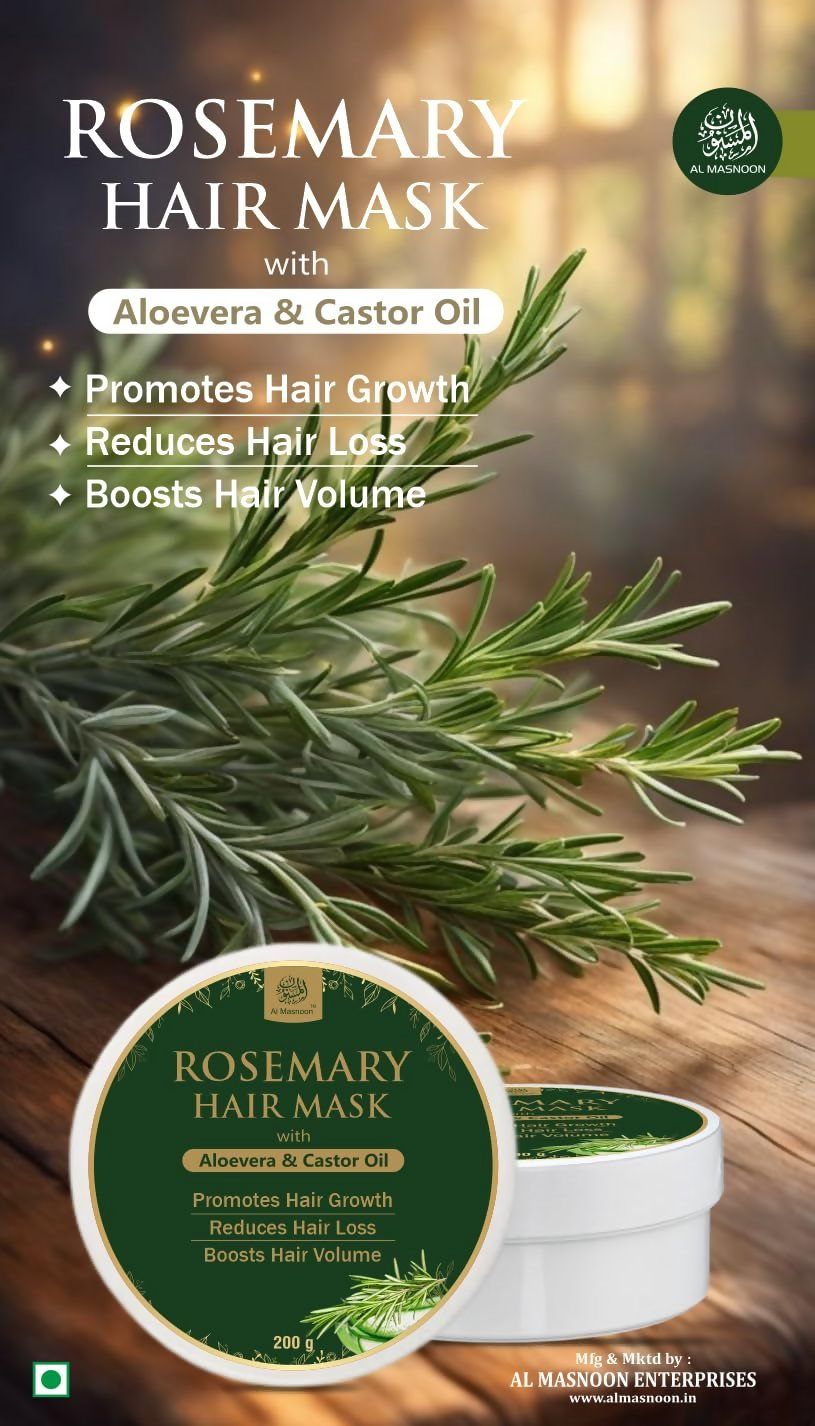 Al Masnoon Rosemary Hair Mask with Aloe Vera & Castor Oil | Grocsy