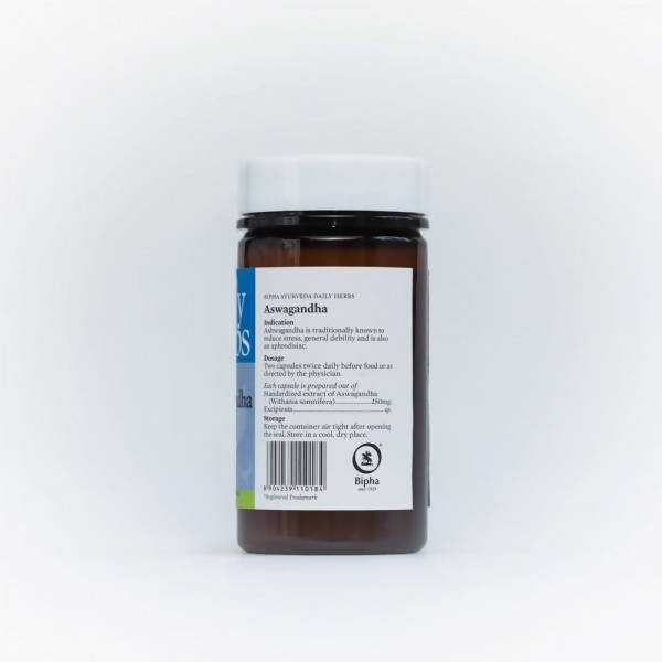 Bipha Ayurveda Daily Herbs - Aswagandha Capsules | Grocsy