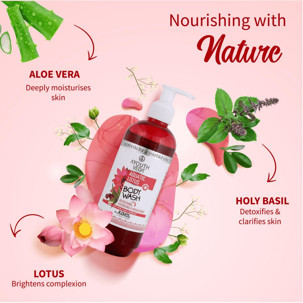 Ayouthveda Aquatic Lotus Body Wash | Grocsy