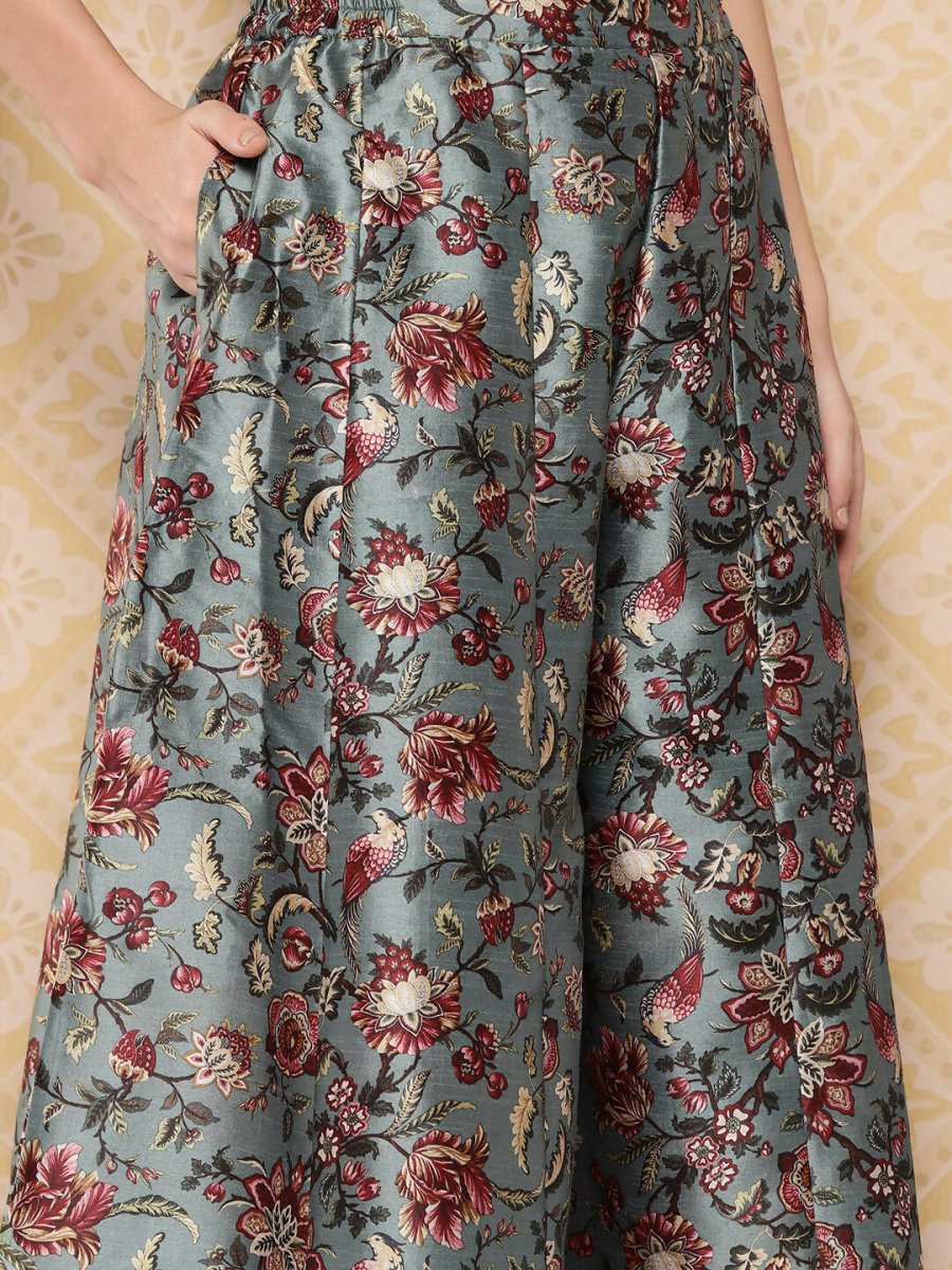 Ahalyaa Women's Traditional Wear Co-ods - Red | Grocsy