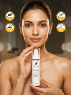 Flawora Set of 24k Golden Glow Face Serum and D-Tan Lotion | Grocsy