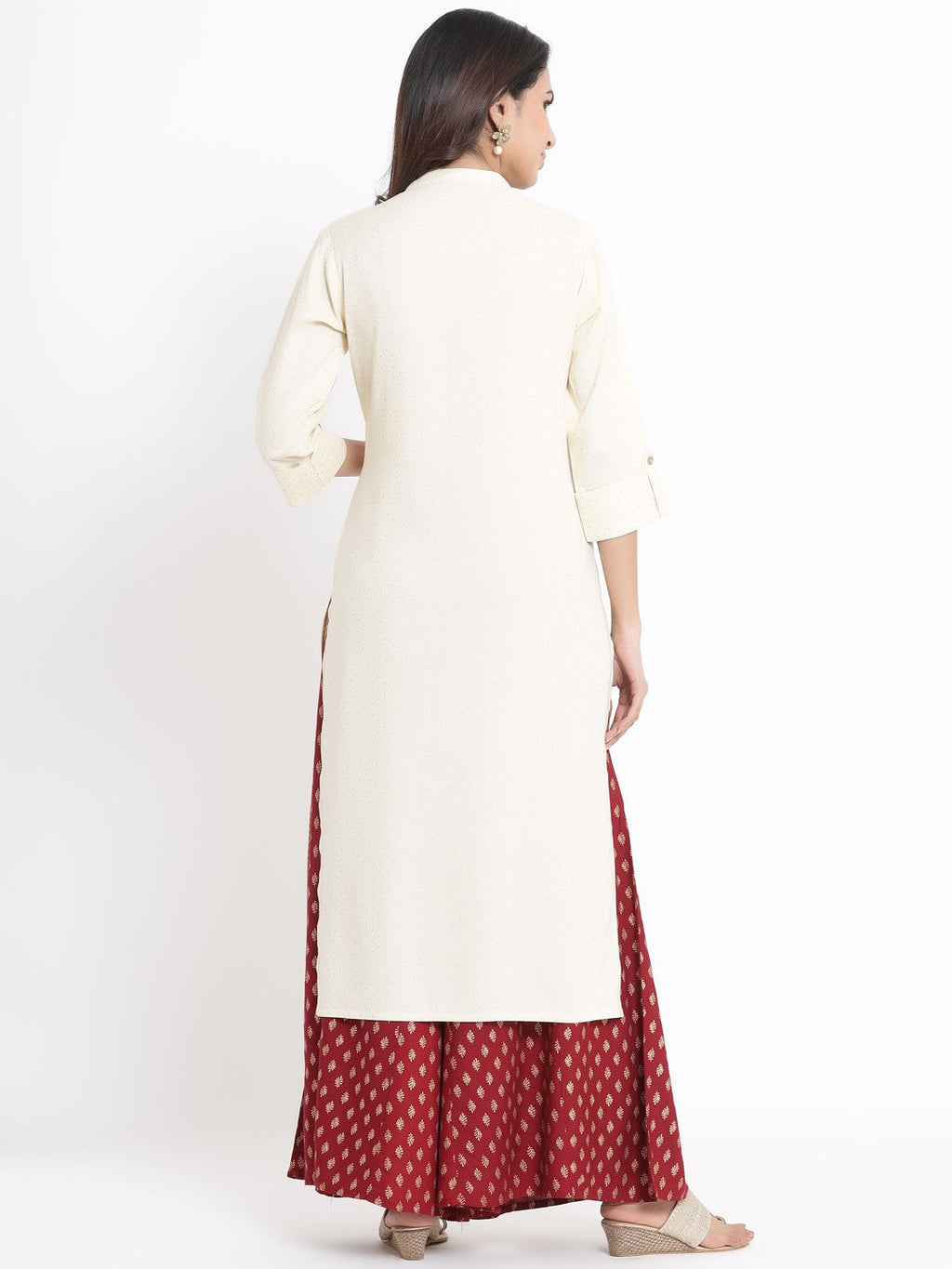 Juniper Ivory Viscose Rayon Kurta | Grocsy
