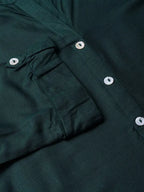 Juniper Women Solid Viscose Rayon Asymmetric Kurta (Dark Green) | Grocsy