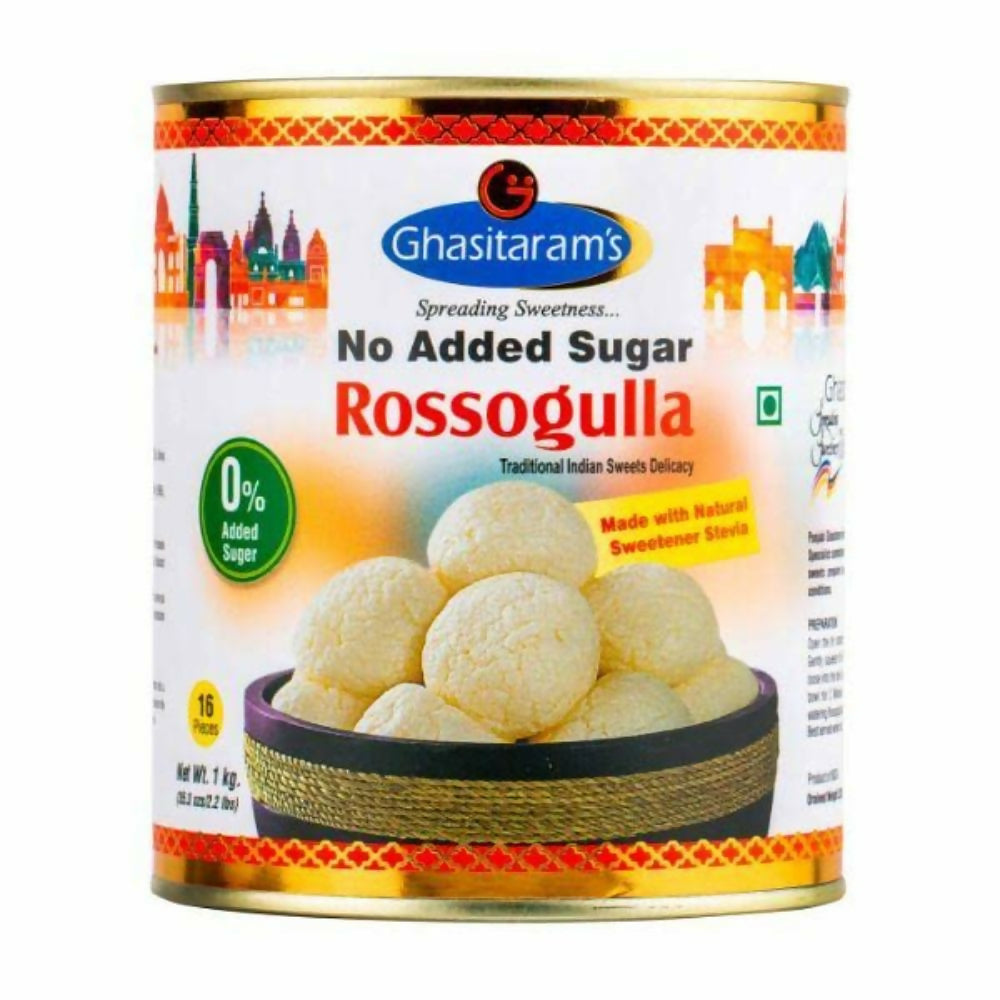 Punjabi Ghasitaram Halwai No Added Sugar Rossogulla | Grocsy
