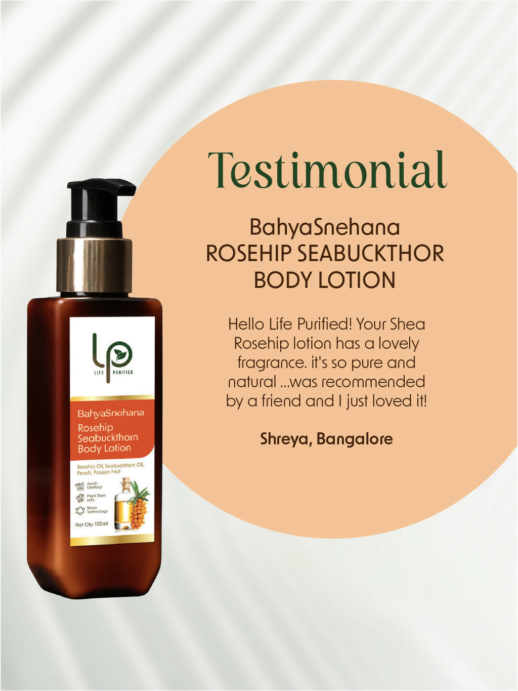 Life Purified Bahyasnehana Rosehip Seabuckthorn - Body Lotion | Grocsy