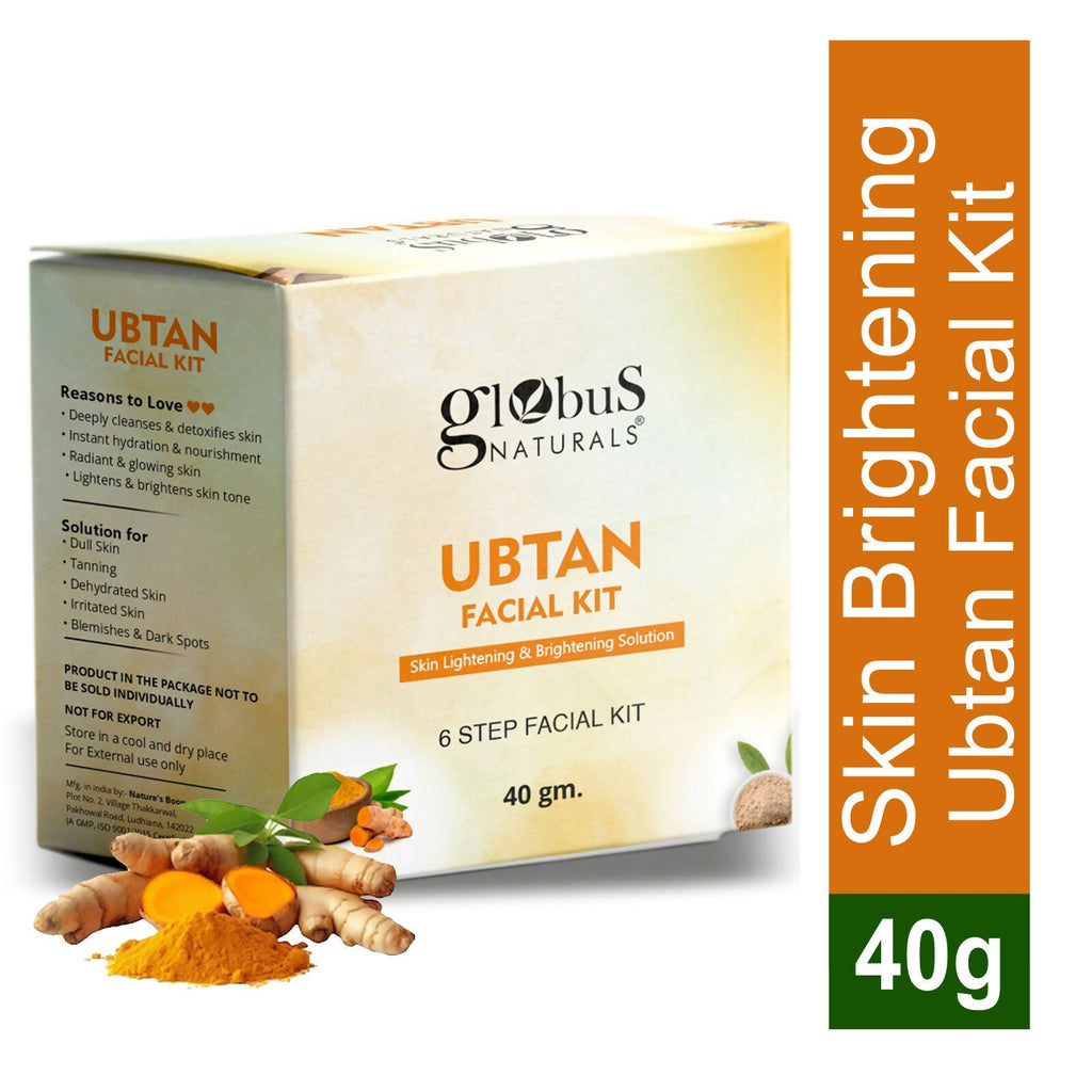 Globus Naturals Brightening Ubtan 6 Step Facial Kit | Grocsy