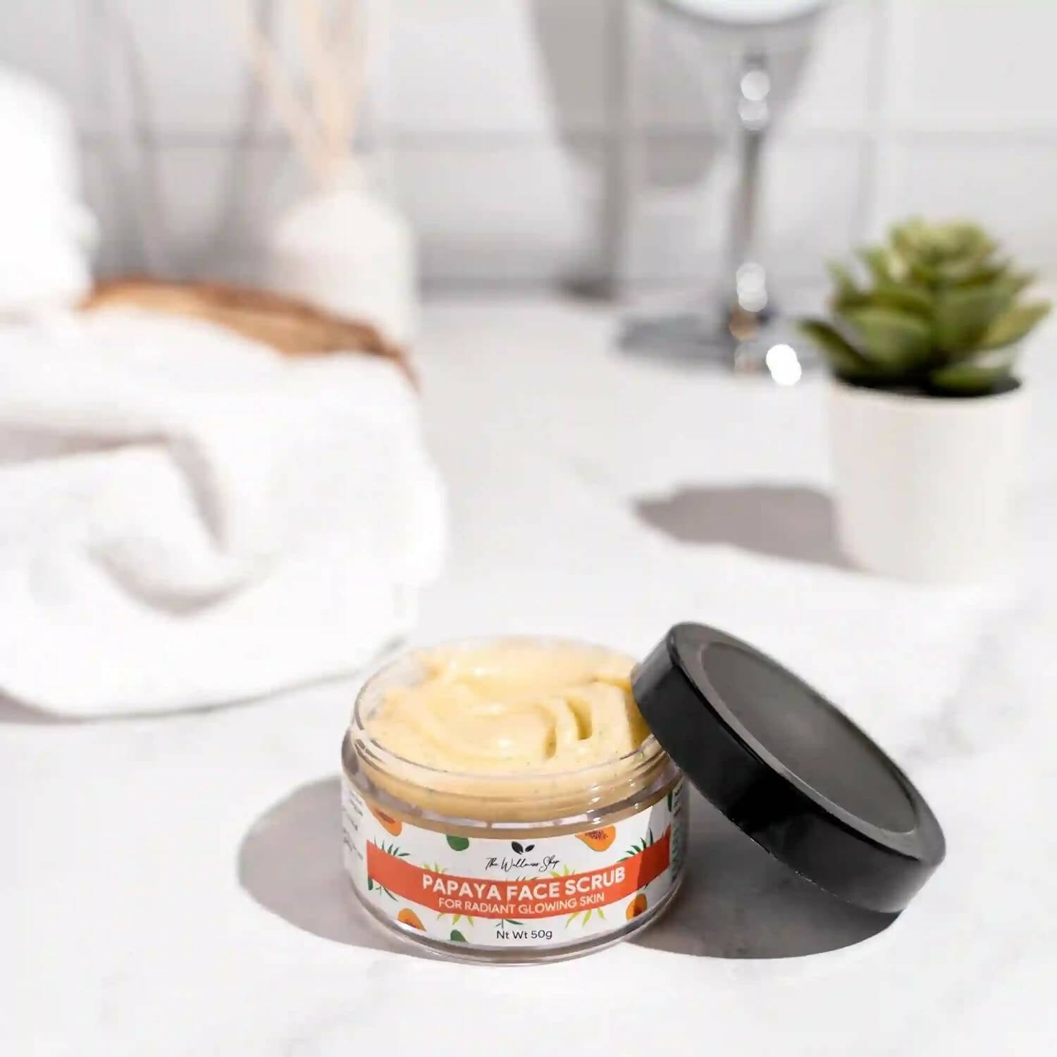 The Wellness Shop Papaya Face Scrub | Grocsy