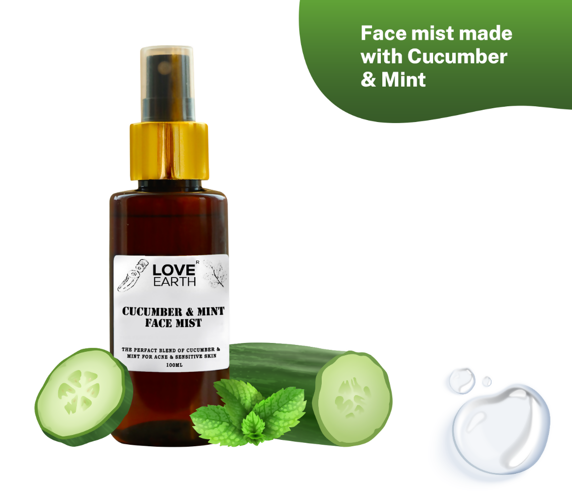 Love Earth Cucumber & Mint Face Mist | Grocsy