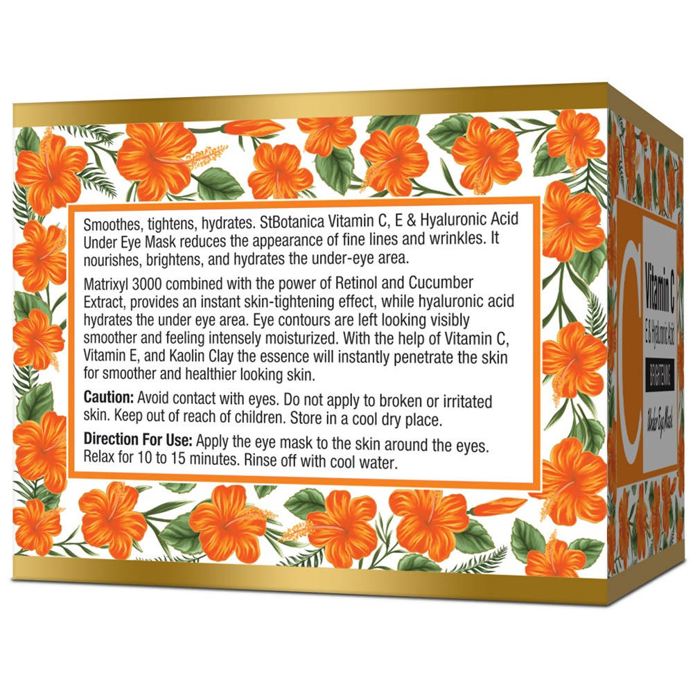 St.Botanica Vitamin C, E & Hyaluronic Acid Brightening Eye Mask | Grocsy
