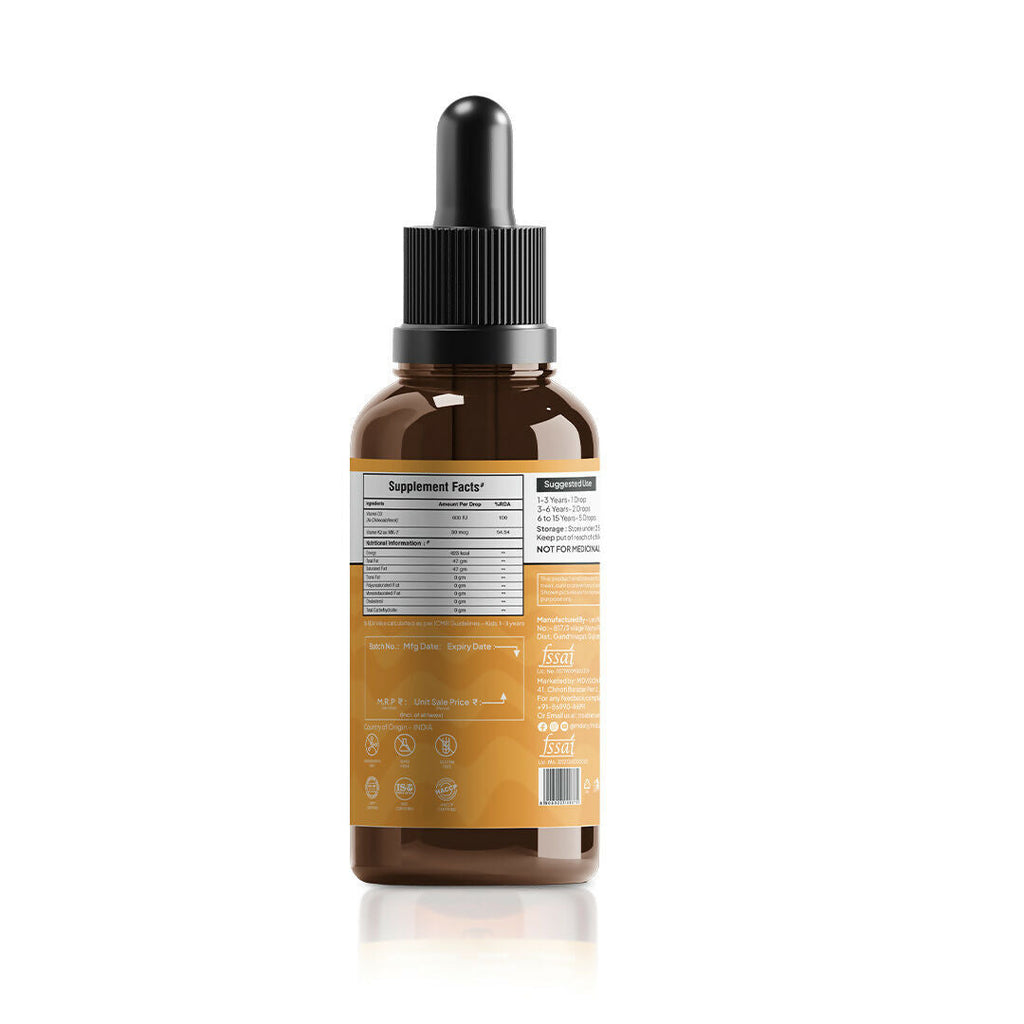 Miduty Coco D3+K2 Drops For Kids & Babies | Grocsy