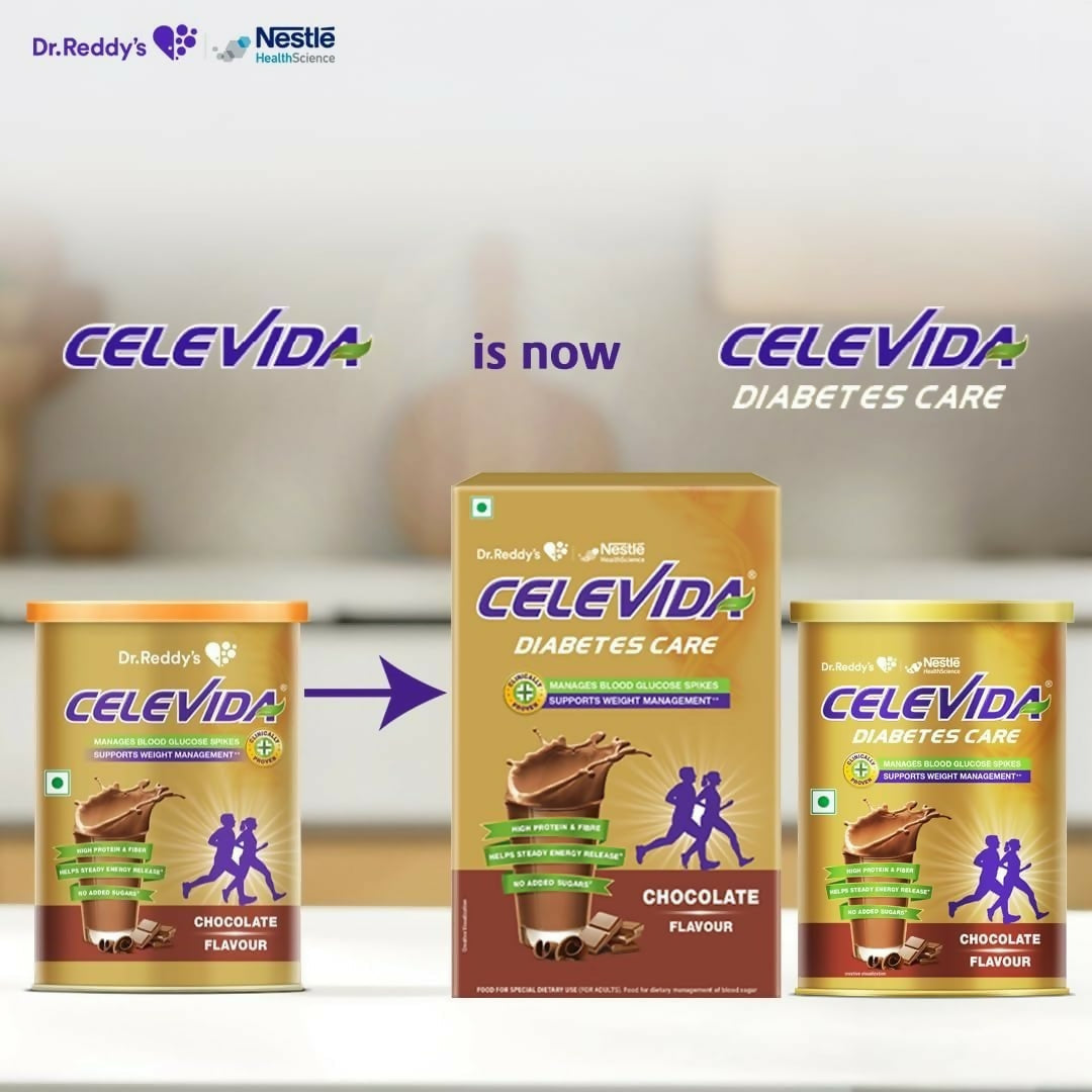 Celevida Protein Powder Drink for Diabetes Management Chocolate Flavour | Grocsy