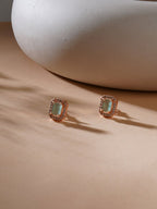 stone stud (mint green ) - Ruby Raang | Grocsy