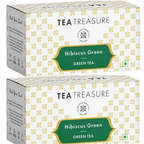 Tea Treasure Hibiscus Green Tea Bags | Grocsy