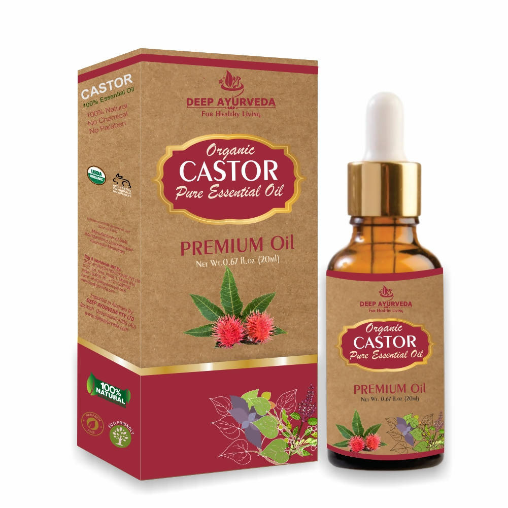 Deep Ayurveda Castor Pure Essential Oil | Grocsy