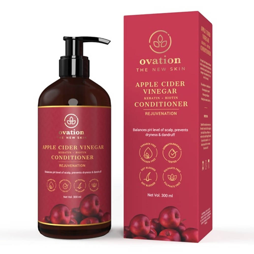 Ovation Apple Cider Vinegar (Keratin+Biotin) Conditioner | Grocsy