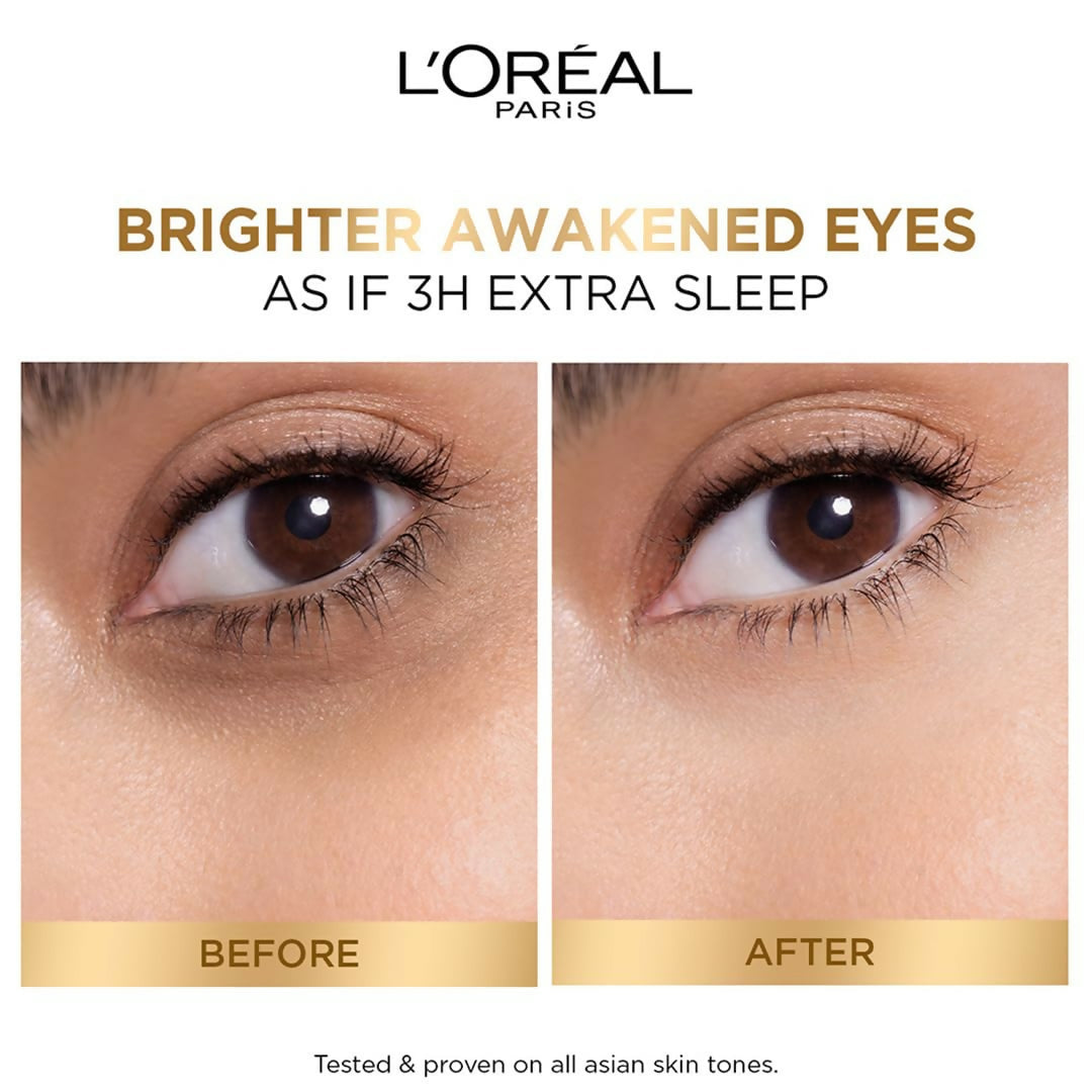 L'Oreal Paris Glycolic Bright Dark Circle Eye Serum With 3% [Glycolic + Vit Cg + Niacinamide] | Grocsy
