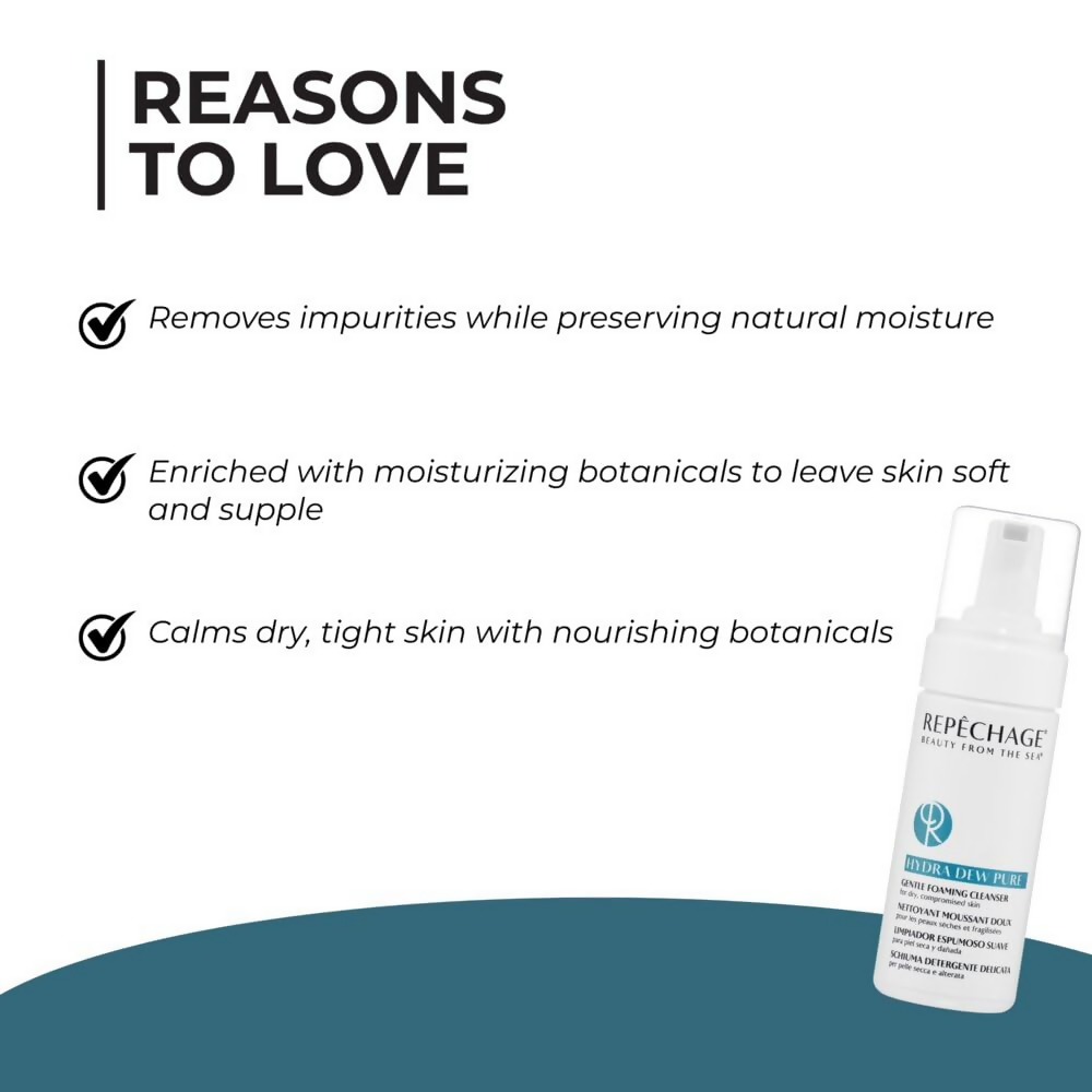 Repechage Hydra Dew Pure Gentle Foaming Cleanser | Grocsy