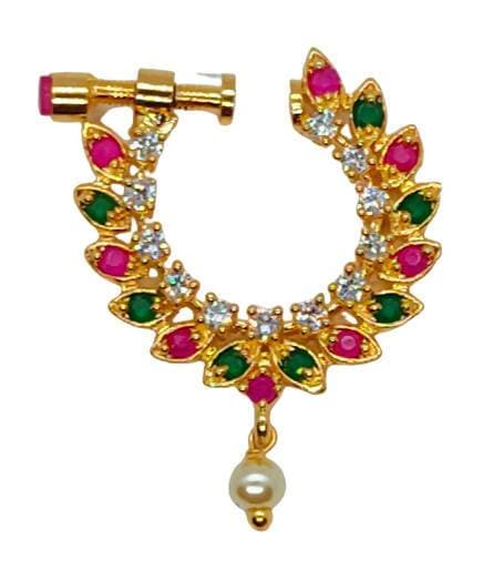 Multicolor AD Nose Ring (Right Side) | Grocsy