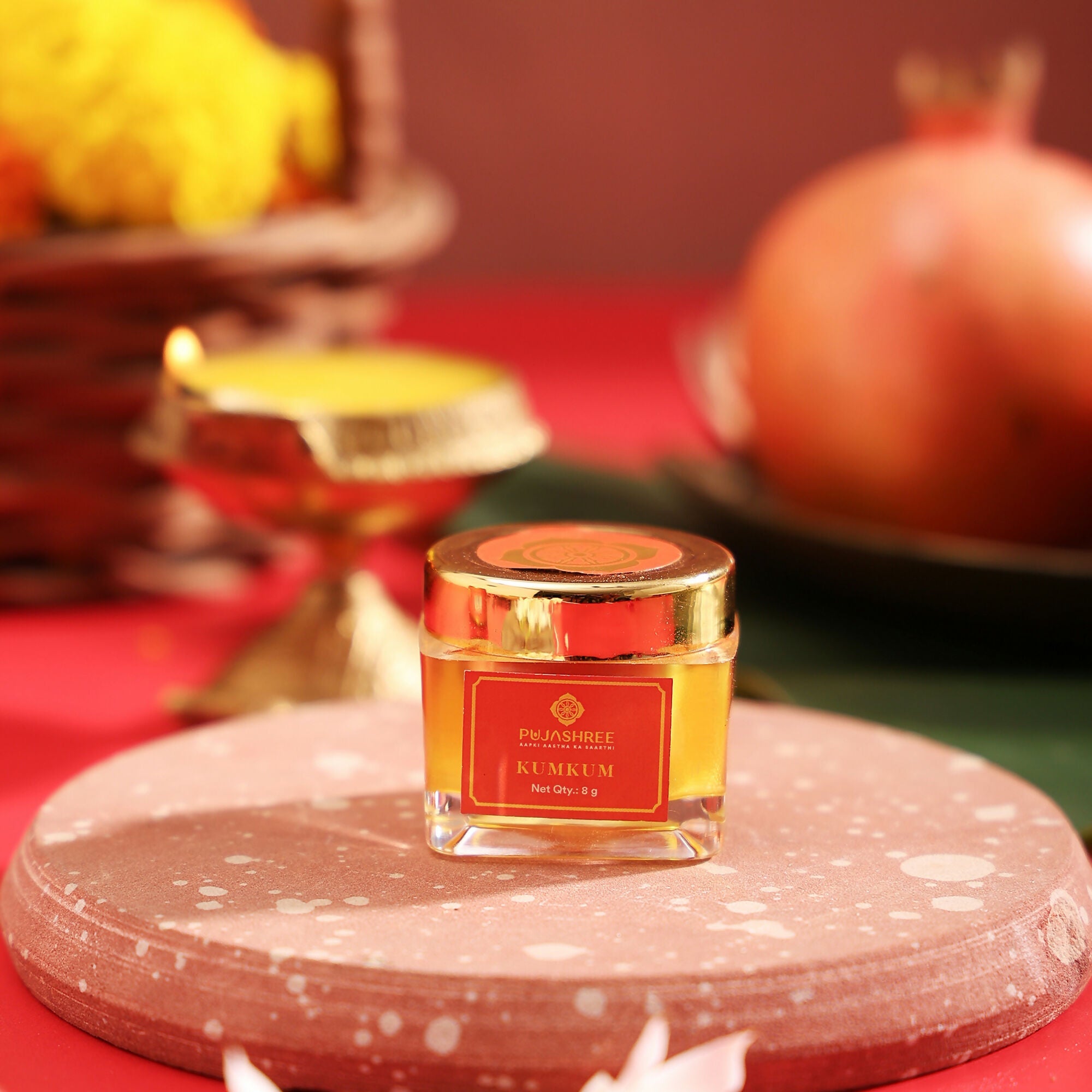Pujashree KumKum – Pure Religious Tilak Powder for Daily Puja & Festivals | Grocsy
