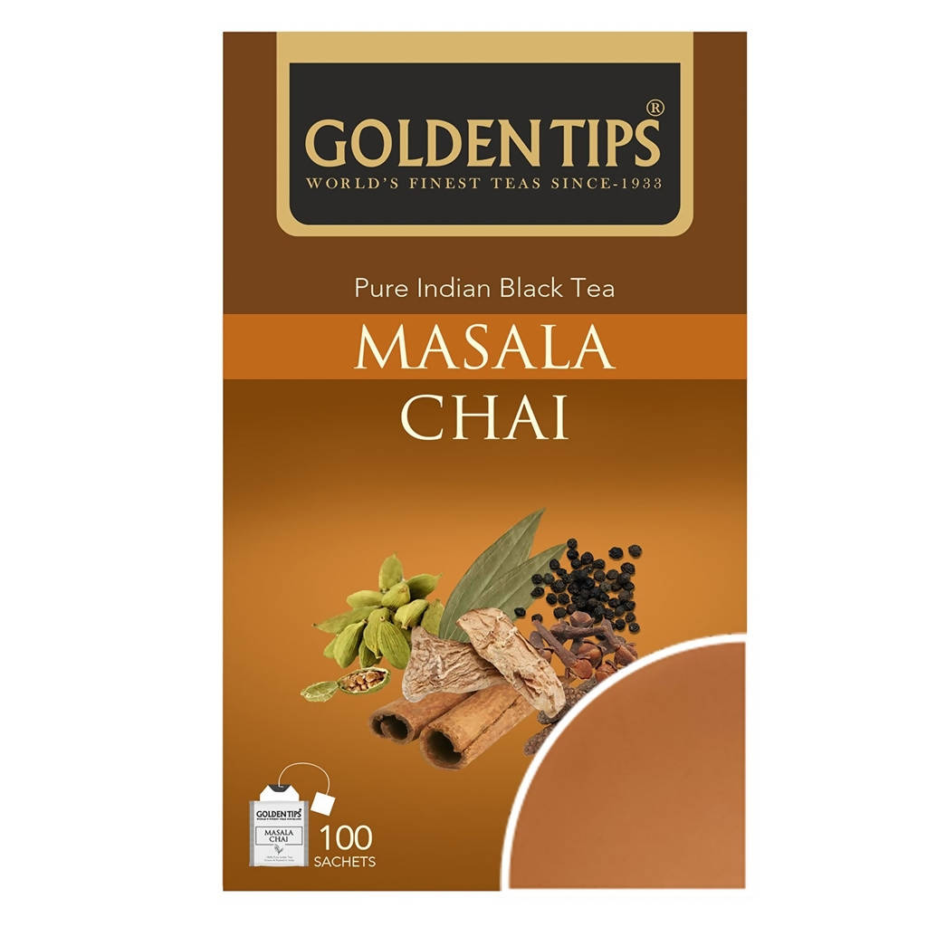 Golden Tips Masala Chai Tea Bags | Grocsy