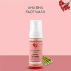 Glamveda Aha Bha Brightening Anti-Ageing Foaming Face Wash | Grocsy