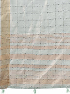 Shree Shyam Fashion Organza Sky Blue Saree | Grocsy