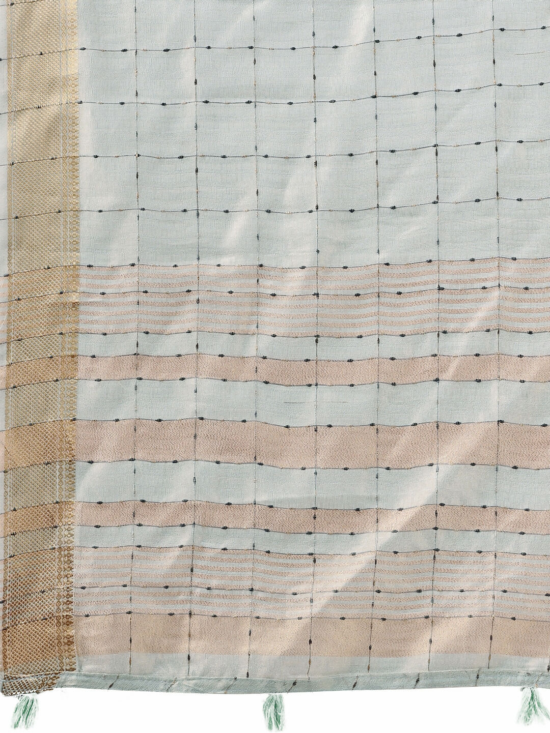 Shree Shyam Fashion Organza Sky Blue Saree | Grocsy