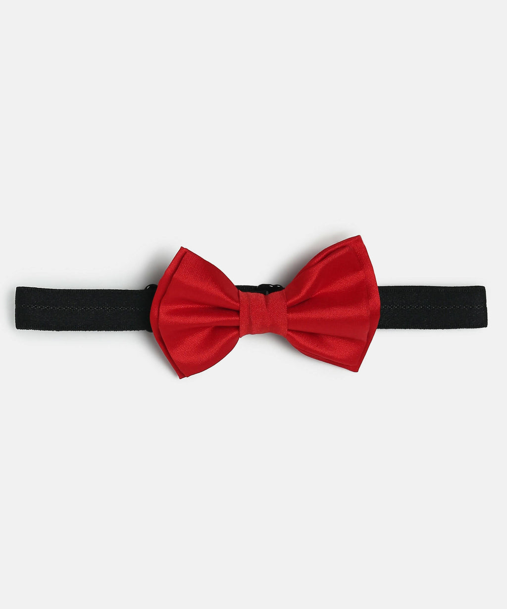 Manet Boys Solid Double Layer Bow - Red | Grocsy