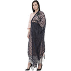 A R Silk Cotton Square Regular Dupatta Color Navy Dupatta or Chunni | Grocsy