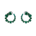 Jade Stud Earrings- Ruby Raang | Grocsy