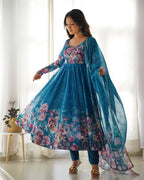 Joban Fashion Rama Kurta Set Organza Sequin Embroidery Work | Grocsy