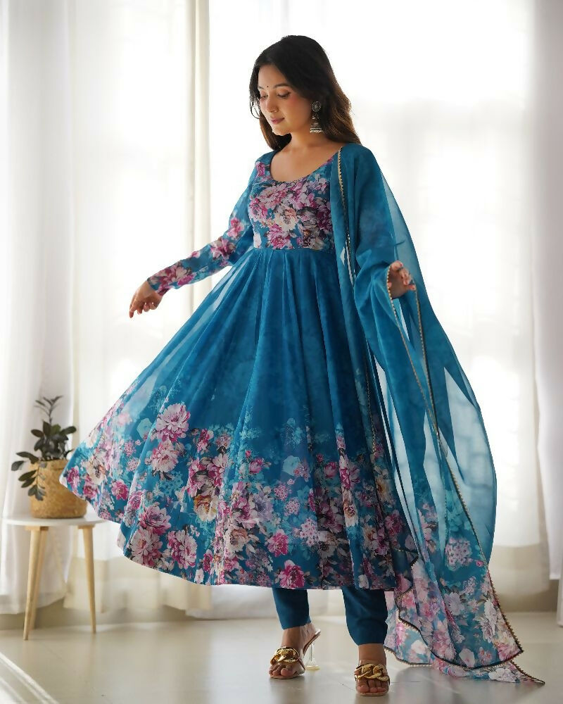Joban Fashion Rama Kurta Set Organza Sequin Embroidery Work | Grocsy