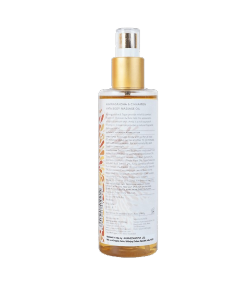 Mantra Herbal Ashwagandha & Cinnamon Vata Body Massage Oil | Grocsy