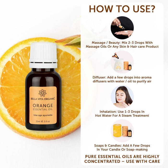 Bella Vita Organic Orange Essential Oil | Grocsy