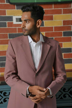 Vienna Mauve Blazer Set – 4-Way Stretch Tailored Suit For Men | Wedding & Party Wear by Hilo Design | Grocsy