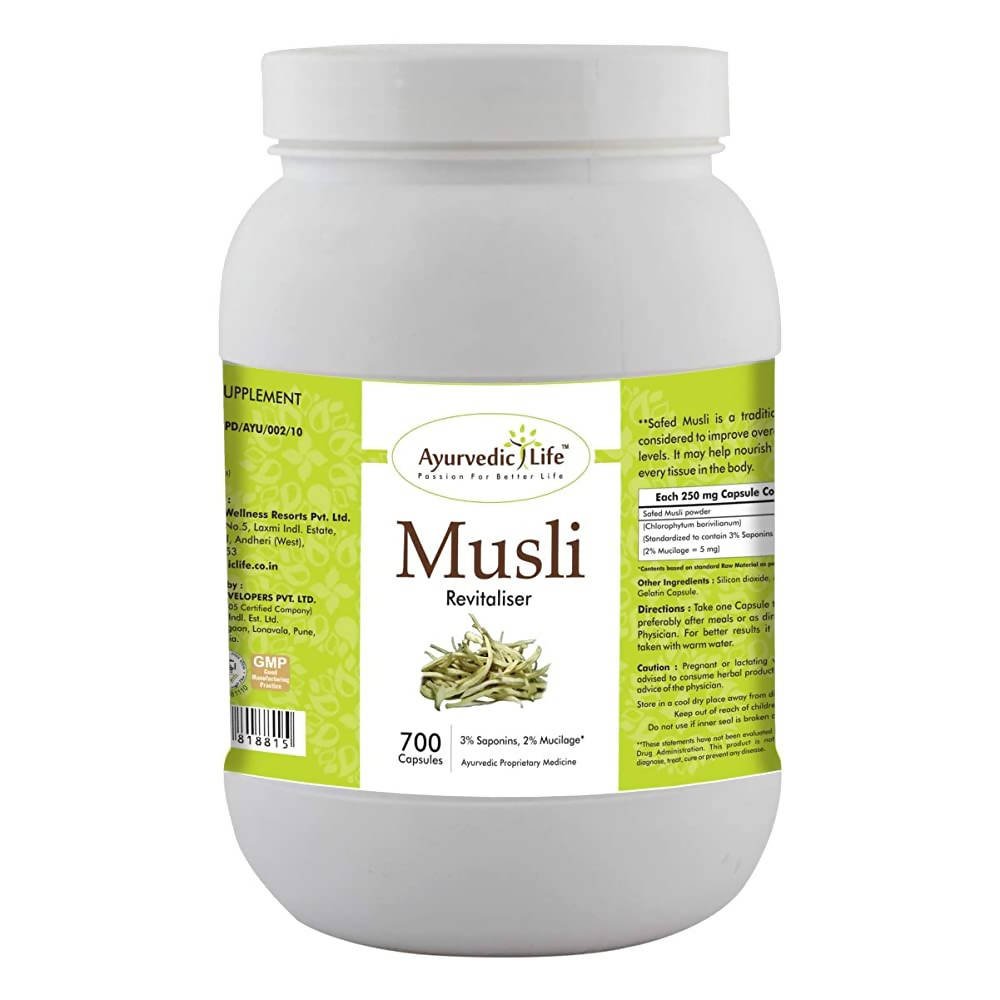 Ayurvedic Life Musli Capsules | Grocsy
