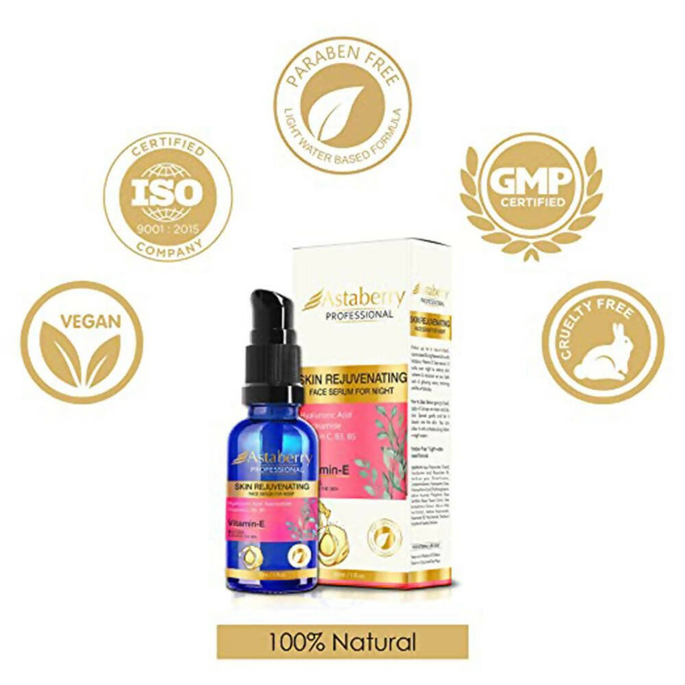 Astaberry Professional Skin Rejuvenating Face Serum with Vitamin E | Grocsy
